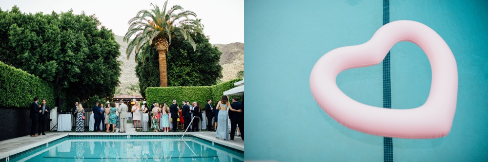 Avalon Hotel wedding Poolside cocktail hour